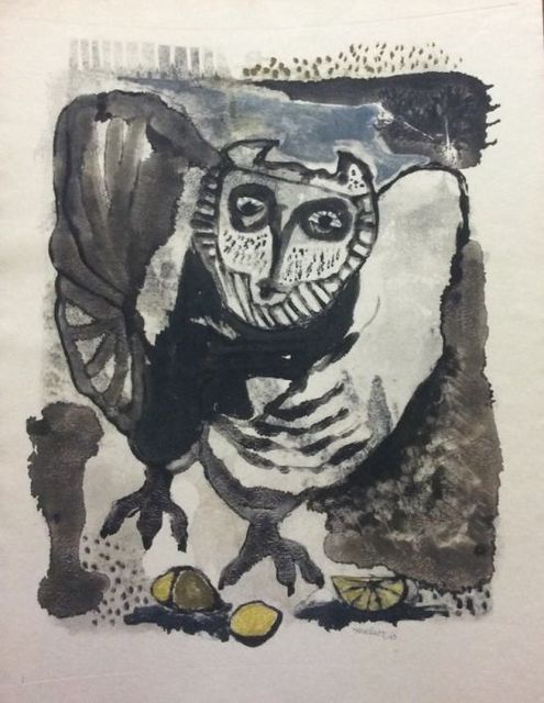 Vogel Monotypie